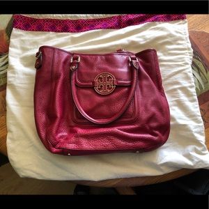 Tory Burch Red Tote Bag